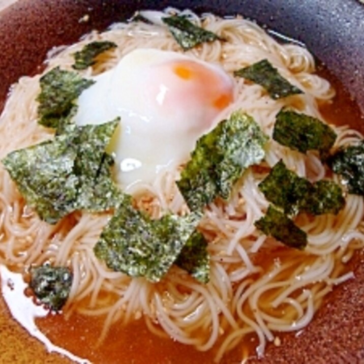 ゴマだれ卵そうめん